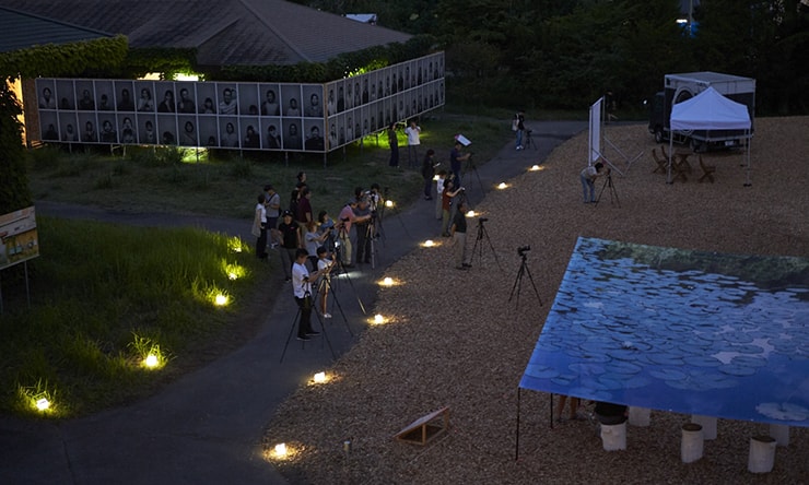 夜のフォトフェスティバル会場は「星空写真教室」参加者のための空間 ©金 成津