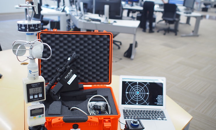 2016年リオ・オリンピックの際、スポーツ気象チームが現地に持ち込んだ観測機器