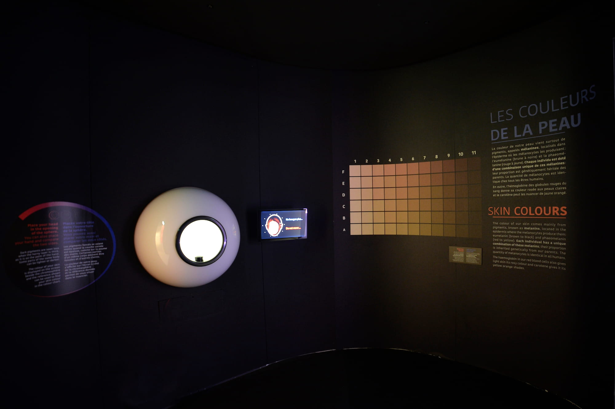 中央左に見える白い球体が「クロマスフェール」 ©L’Oréal