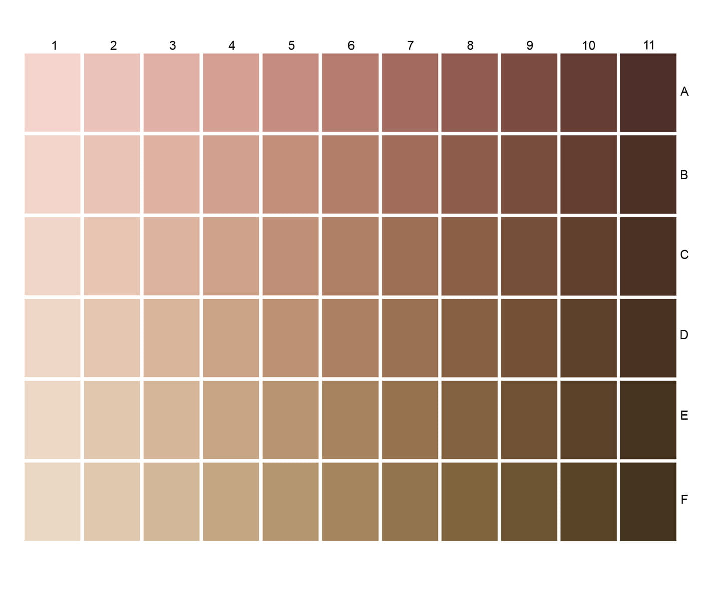 Skin Tone Palette Эталон